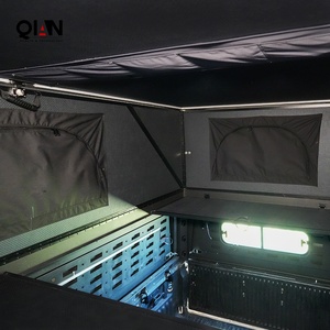 2025 thiết kế mới xe tải cắm trại overland Pop Up cứng hai mặt vỏ cửa sổ bật lên Lều xe tải gián đoạn cắm trại - Product Image 5