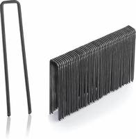Clous de jardin en forme de U à bas prix, diamètre 150 mm x 30 mm x 3 mm, piquets de sol