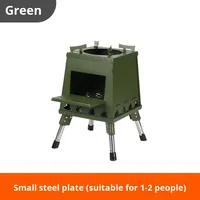 Vente en gros T-220 Luling poêle à bois BBQ pliable et portable en acier inoxydable pour le camping en plein air et la voiture toutes saisons en stock