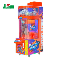 Distributeur de balles à monnayeur sur le thème Fantaisie Étoile Cosmique avec capsules à prix et bandes lumineuses LED pour salles d'arcade