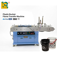 Machine automatique de traitement à la flamme pour les grandes bouteilles en PP, PET, HDPE avec support conique remplaçable pour une activation uniforme de la surface