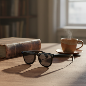 フィットネス愛好家やアクティブなライフスタイルのための、革新的なスマートウェアラブルグラス（健康モニタリング機能付き） - Product Image 1