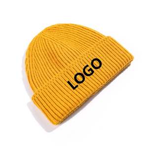 Vintage High Quality Thick Custom Logo Winter Warm Unisex Jacquard Acrylic Ribbed Knitted Cuffed <b>Y2K</b> Style Business Beach Travel - Product Image 6