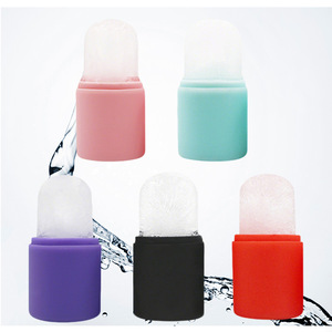 カスタムロゴ入りシリコン製フェイスアイスローラー 再利用可能なアイスキューブカップ フェイスアイスボールマッサージャー - Product Image 6