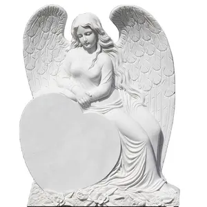 Pietre tombali a forma di cuore JK monumento angelo tomba di granito