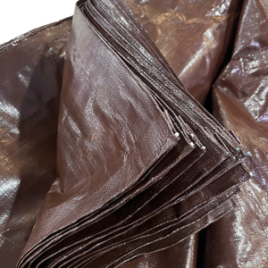 Bâche en PE marron haute durabilité, grande capacité, avec option de couleur et d'option de taille pour usage industriel - Product Image 1