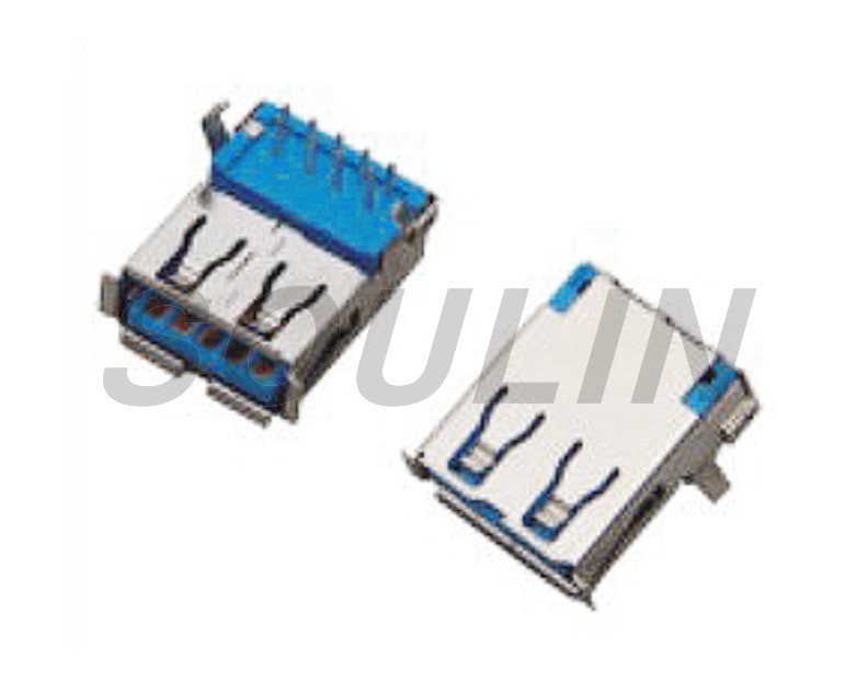 Mini micro femelle à souder A B C type dip 90 degrés prise usb