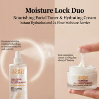 Flower Secret 5pcs Set Perawatan Wajah Ekstrak Beras Anti-Penuaan Pemutih - Pabrik OEM/ODM Label Pribadi Profesional