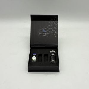 Caja de Cartón Negra Magnética Reciclable para Viales de Péptidos Individuales de 2ml y 3ml con Varias Ranuras para Empaque de Viales - Product Image 5