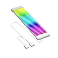 Kit Kabel Ekstensi PSU ARGB Bercahaya untuk Dekorasi Casing Komputer Desktop Bajeal, ATX 24Pin GPU Dual 8-Pin Strip Lampu Neon