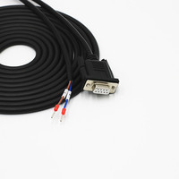 Cable de Comunicación RS485 Original, DB9 Hembra, 2 Núcleos, Terminales de Cableado Chapados en Oro, Puerto Serie COM, Conectores D-Sub de 9 Pines