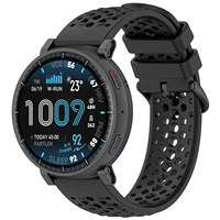 Bracelet en silicone officiel pour Huami Active Max, design en maille avec boucle à ardillon