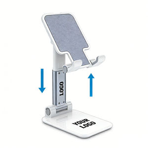 Оптовая продажа: складная подставка для телефона с регулируемым углом наклона, портативная настольная подставка для мобильного телефона с возможностью нанесения логотипа - Product Image 1