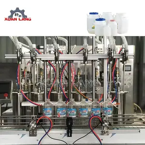 Automática completa 500ml botella gel polaco de llenado tapado máquina de etiquetado