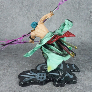 Figura de Acción de Anime Japonés One Piece, Tres <span class=keywords><strong>Mil</strong></span> Mundos, Roronoa Zoro, Figura con Cabeza Intercambiable, Juguete Decorativo - Product Image 4