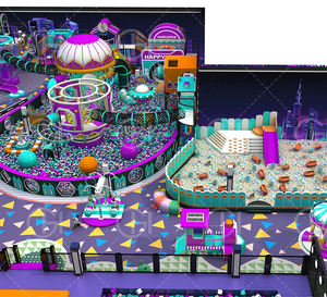 Centro <span class=keywords><strong>de</strong></span> Entretenimiento Comercial, Equipo <span class=keywords><strong>de</strong></span> Parque <span class=keywords><strong>de</strong></span> Atracciones Infantil, Parque Infantil Interior Resistente <span class=keywords><strong>con</strong></span> Tobogán Grande - Product Image 3