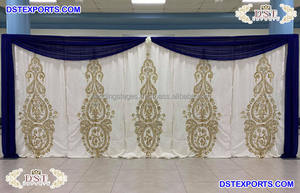 ฉากหลังเวทีที่ทันสมัยสวยงามสีสันสดใสสไตล์ซาริของตกแต่งงานแต่งงานสำหรับงานอีเว้นท์ - Product Image 6