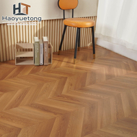 Plancher stratifié de haute qualité, classe 33, résistant à l'eau, motif parquet, résistant aux rayures, système de clic, noyau HDF de 12 mm
