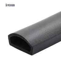 Bande d'étanchéité en mousse de caoutchouc éponge autocollante extrudée pour cadres de portes/fenêtres, matériau EPDM, découpe personnalisée, thermique 30~90