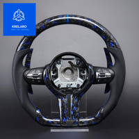 Volant en fibre de carbone forgée pour BMW F30, compatible avec F10 F20 F15 F16 F25 E90 E70 M Sport, volant à fond plat personnalisé