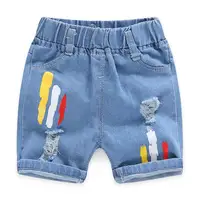 Pantalones cortos de mezclilla para correr para niños, vaqueros de verano de alta calidad, a la moda