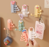 Crochets multifonctionnels en plastique pour notes de musique dortoir étudiant adolescentes salle de bain cuisine murale