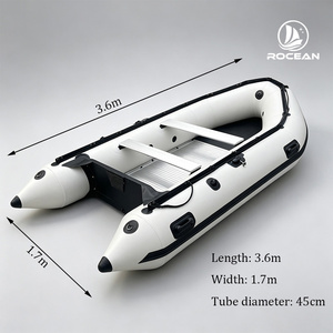 Botes Inflables Profesionales Zodiac, Bote Inflable con Piso <span class=keywords><strong>de</strong></span> Aluminio/Aire, <span class=keywords><strong>Kayak</strong></span> <span class=keywords><strong>de</strong></span> Pesca Resistente al Desgaste - Product Image 3