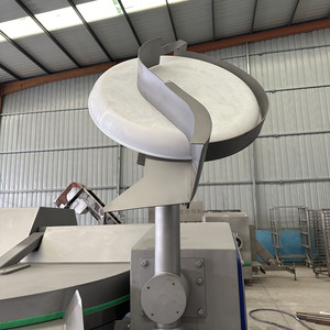 Coupe-viande automatique à lames courbes en acier inoxydable haute capacité pour l'industrie, 380V triphasé, pour la fabrication de viande de déjeuner - Product Image 4