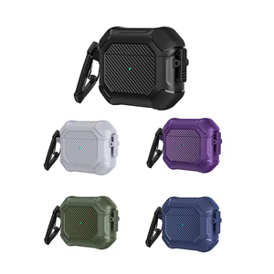 Étui pour Airpods <span class=keywords><strong>Pro</strong></span> 2 Gen 2022 en fibre de carbone avec interrupteur latéral, accessoires pour écouteurs, housse pour écouteurs Apple <span class=keywords><strong>Air</strong></span> <span class=keywords><strong>Pod</strong></span> <span class=keywords><strong>3</strong></span> <span class=keywords><strong>Pro</strong></span> - Product Image 1