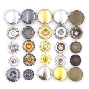 KUNSHUO Logo personnalisé presse métal laiton 831 bouton pression écologique rectangle motif or 4 parties pour vêtements vêtements d'usine - Product Image 6