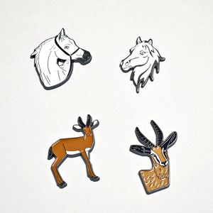 Insigne en métal des EAU en émail <span class=keywords><strong>animal</strong></span> personnalisé Offre Spéciale Royaume d'Arabie saoudite Autocollant pour téléphone portable - Product Image 1