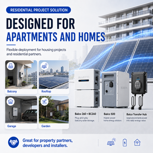 Système solaire de balcon BLUETTI 800W, kit Plug&Play avec micro-onduleur certifié CE pour l'UE - Économisez de l'électricité, installation facile en DIY - Product Image 2