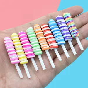 Offre Spéciale en vrac stock métier fait main diy accessoires mat effet coloré polymer clay lollipop