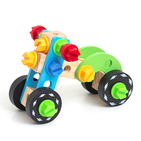 Juego de Tren de Juguete de Madera Transformable, Bloques de Construcción Montessori, Regalo para Niños Mayores de 3 Años, Madera Maciza Segura, Juego Creativo