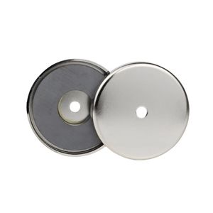 Ferrit-Magnet RB40 RB50 RB60 RB70 RB80 <span class=keywords><strong>RB90</strong></span> Starker Harter Topf-Rundmagnet mit Basis - Product Image 1