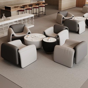 Canapé d'angle de luxe en cuir PU, design moderne pour hall d'hôtel, salle de sport, appartement, club <span class=keywords><strong>VIP</strong></span>, salon de beauté, salon - Product Image 2