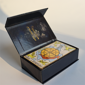 ورق لعب تارو بزاوية واسعة من الذهب الاحترافي ، ورق لعب بزاوية واسعة ، ورق سميك وصلابة 78 بطاقة لمجموعة - Product Image 5