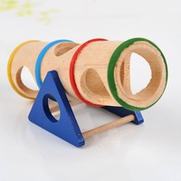 Jouet 2-en-1 pour hamsters : balançoire et tunnel en bois de pin durable, avec fonction à mâcher, accessoire coloré pour cage, pour hamsters et gerbilles