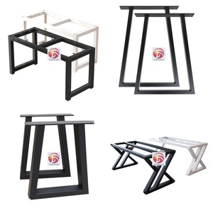 Pieds de table de bureau polis personnalisables OEM pieds de table industriels carrés en métal en fer pieds de table en métal pour la salle à manger - Product Image 2