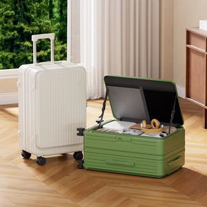 <span class=keywords><strong>Valise</strong></span> à ouverture frontale pour femme, nouvelle collection 2025, extensible, <span class=keywords><strong>multifonction</strong></span>, <span class=keywords><strong>valise</strong></span> à roulettes 20 pouces, <span class=keywords><strong>valise</strong></span> cabine pour homme - Product Image 3