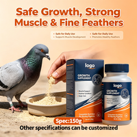 Poudre de renforcement musculaire pour pigeons de course 250g, complément alimentaire pour la santé des plumes, minéraux chélatés de lysine, calcium et phosphore