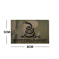 FERE FRIGHT Tactique Camouflage Serpent IR Noir Applique Uniforme Emblèmes Coller sur Pardessus Patchs pour Vestes Lumineux