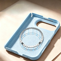 Coque de téléphone antichoc intégrée en silicone liquide souple à motif ondulé pour iPhone 18 Duo