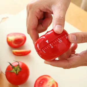 Temporizador de tomate Temporizador de cocina electrónico Recordatorio Pomodoro Cuenta regresiva mecánica Alarma Herramienta de cocina Juego Temporizador Reloj - Product Image 3