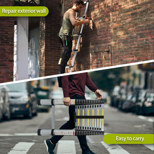 Escalera Telescópica Extensible de Aluminio para Apartamento, Escalera Moderna Plegable y Retráctil para <span class=keywords><strong>el</strong></span> Hogar - Product Image 4