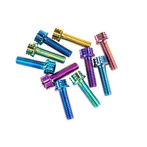 M6/M8 M10 公制钛合金法兰圆头螺丝 彩色刹车摩托车改装紧固件 阳极氧化彩色螺栓 - Product Image 4
