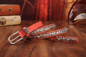 Sabuk kulit wanita kurus, gesper Pin untuk wanita, sabuk desainer Fulling, sabuk kulit wanita - Product Image 2