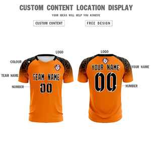 Conjuntos de entrenamiento de fútbol clásicos naranjas personalizados para adultos/niños - Product Image 3