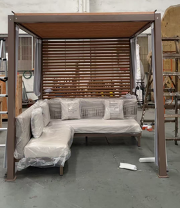 Structure de pergola, gazebo, pavillon et lit de repos en aluminium sur mesure, directement de l'usine, pour projets de villas, hôtels et cottages - Product Image 4