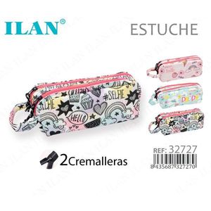 Astuccio con 2 Cerniere per Matite e Materiale Scolastico - Product Image 1